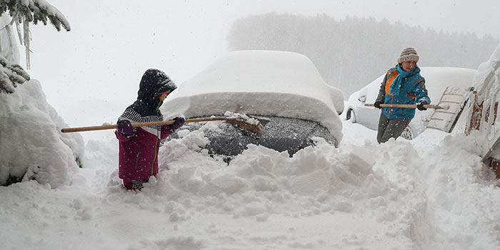 Schneemassen Quelle: dpa