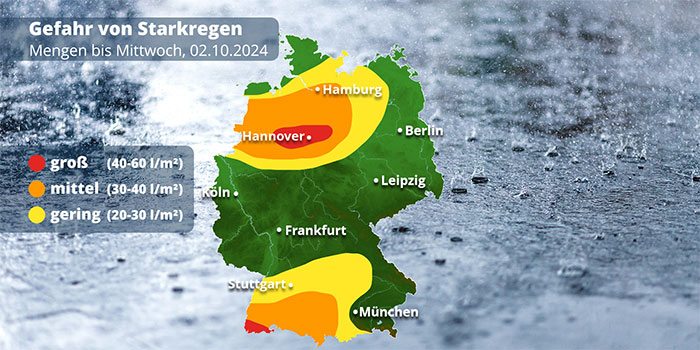 Starkregengefahrenkarte