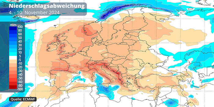 Niederschlag 4. - 10.11.2024