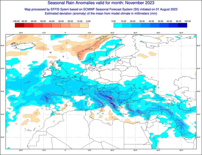 Wetter November 2023 Wettermodelle prognostizieren große Unterschiede