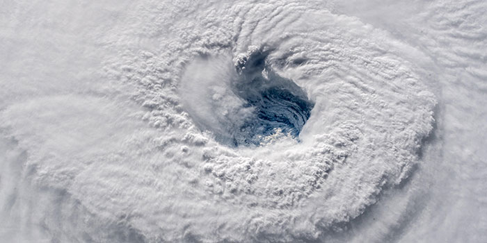 Der mächtige Hurrikan FLORENCE aus dem All betrachtet