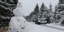 Hier fielen erste Schneeflocken