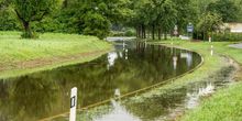 Überflutungen in Süddeutschland - Unwetterwarnung in Bayern aufgehoben