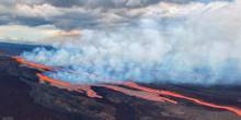 Weltgrößter Vulkan spuckt wieder Lava