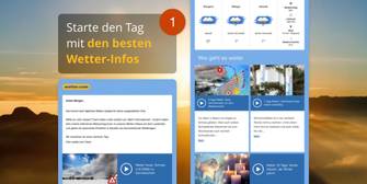wetter.com-Newsletter - immer bestens informiert! wetter.com-Newsletter - immer bestens informiert!