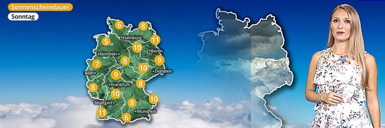 wetter.com Bis zu 11 Stunden Sonnenschein Bis zu 11 Stunden Sonnenschein