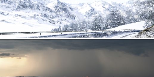 Kräftiger Schneefall in den Alpen - sonst viele Schauer