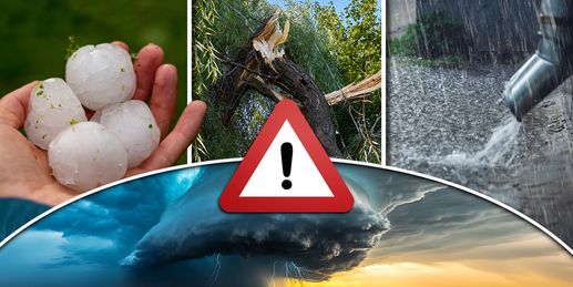 Brutale Gewitter drohen mit Hagel, Sturm und Starkregen
