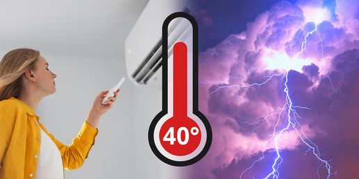 Regional heftige Gewitter und bis zu 40 Grad!