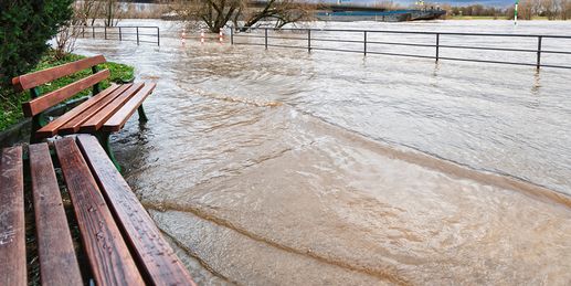 Kräftiger Regen - Pegel steigen weiter an