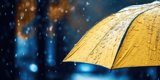 Regengebiet überquert uns – wann du einen Schirm brauchst