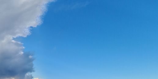 Blauer Himmel und noch milder! Nur hier wird es grauer