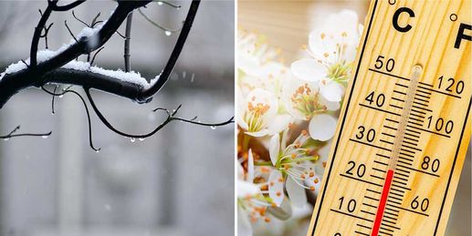 Schnee und 25 Grad - Großes Auf und Ab