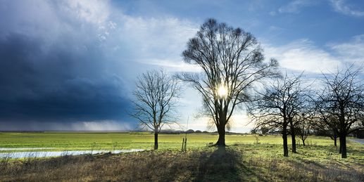 Dienstag: Sonnig und zeitweise Regen