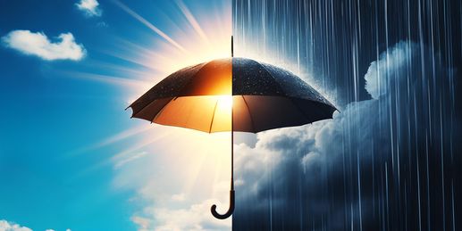 Sonnen- oder Regenschirm?