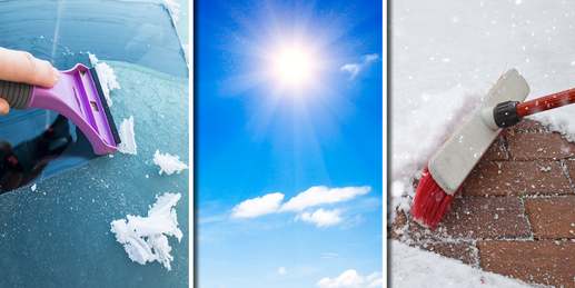 Frost, Sonnenschein und Neuschnee je nach Region