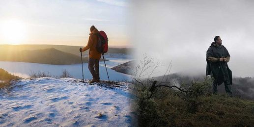 Nach frostigen Nächten wieder Sonne und Nebel