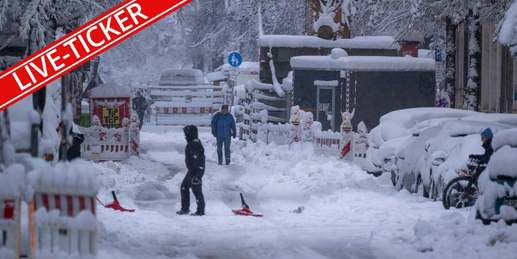 40 Zentimeter Schnee! Verkehrschaos, Stromausfälle und kein Flugbetrieb