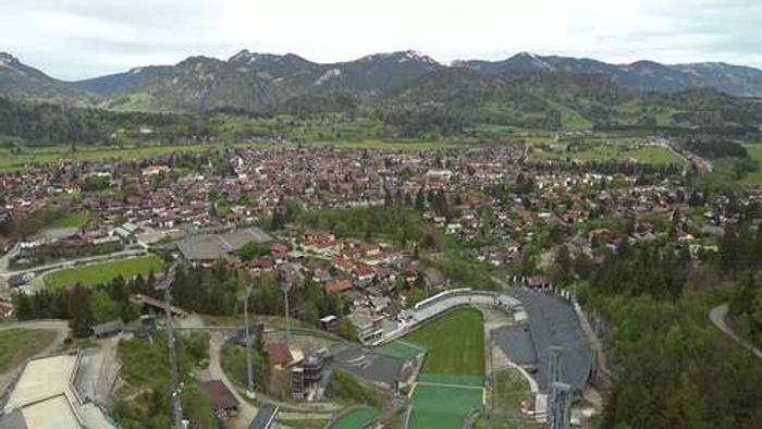 HD Live Webcam Oberstdorf im Allgäu - Schattenberg-Schanze
