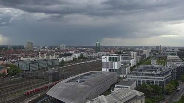 HD Live Webcam München - Hauptbahnhof - BR-Funkhaus