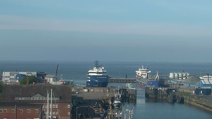 HD Live Webcam Cuxhaven - Amerikahafen - Havenhostel
