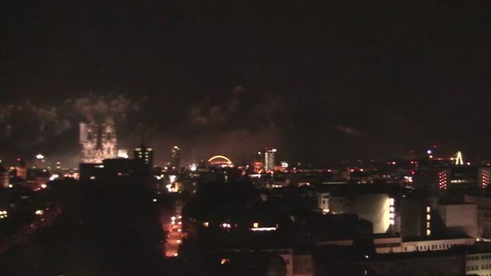 Feuerwerkspektakel in Köln