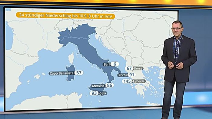 Italien-Unwetter: So schlimm krachte es am Himmel