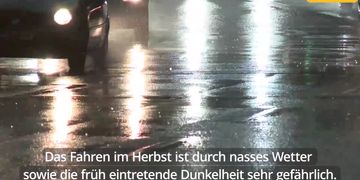 Die Tücken im Straßenverkehr im Herbst
