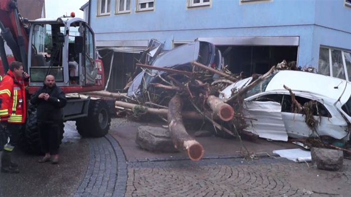 Unwetter in Deutschland: Braunsbach völlig zerstört