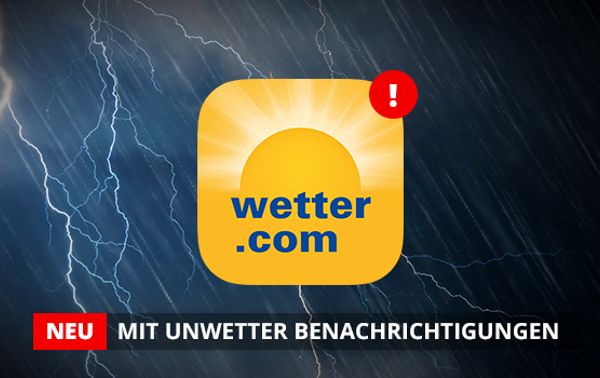 wetter.com für iPhone und iPad - Jetzt mit Push Benachrichtigungen für Unwetterwarnungen