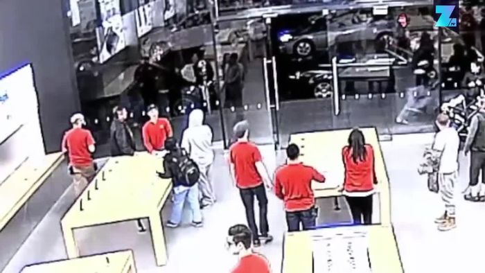 Apple-Store: Dreister Massenüberfall nützt wenig