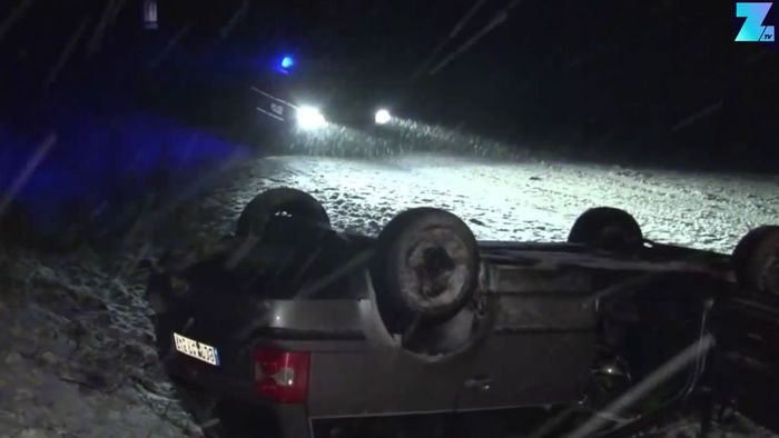 Schneefall: Zahlreiche Unfälle in Deutschland