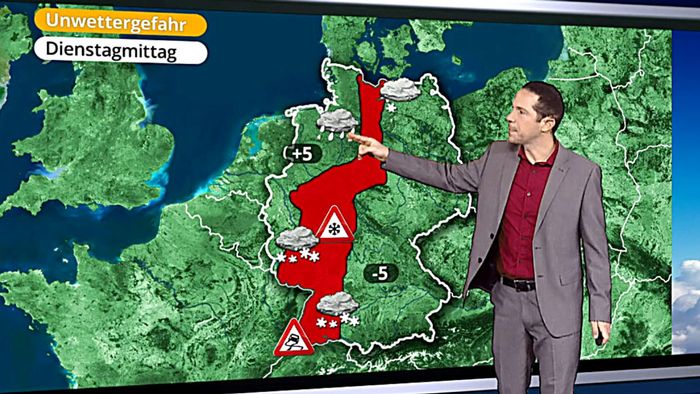 Unwettergefahr! So verläuft die Schnee- und Regenfront!