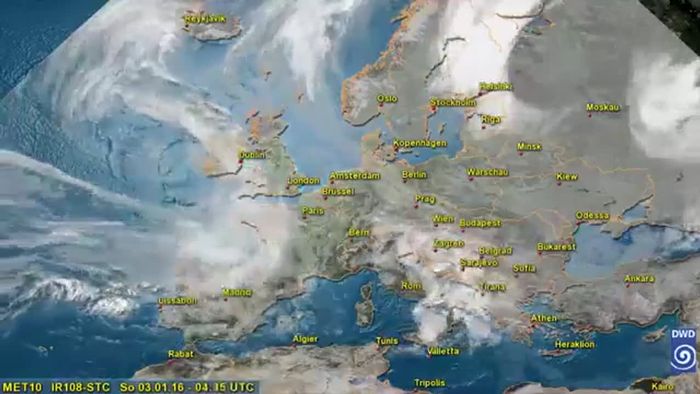Europa-Wetter 2016 - Das Jahr als Satellitenfilm