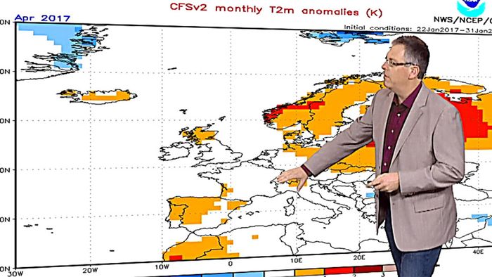 Laut NOAA-Modell: Warmer Frühling nicht zu erwarten