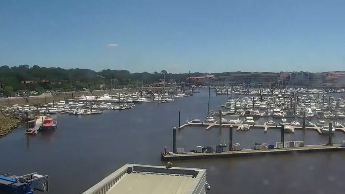 HD Live Webcam Landes - Hafen von Capbreton