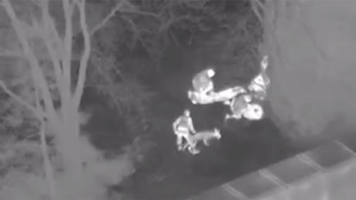 Aufwendiger Polizeinsatz: Helikopter jagt Candy-Diebe