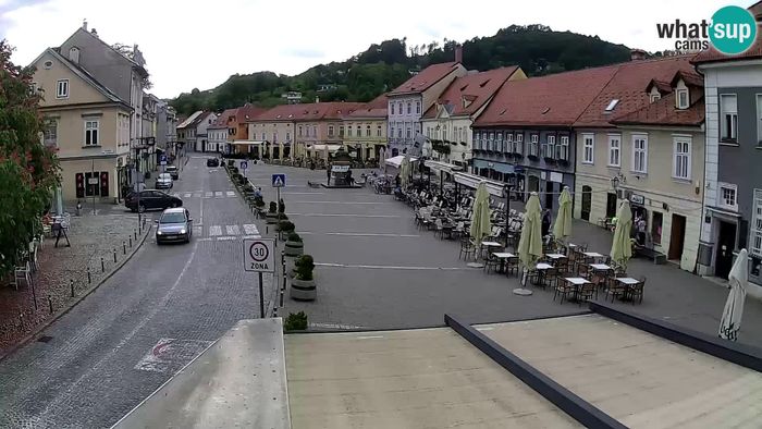 HD Live Webcam Samobor - Main square dedicated to King Tomislav