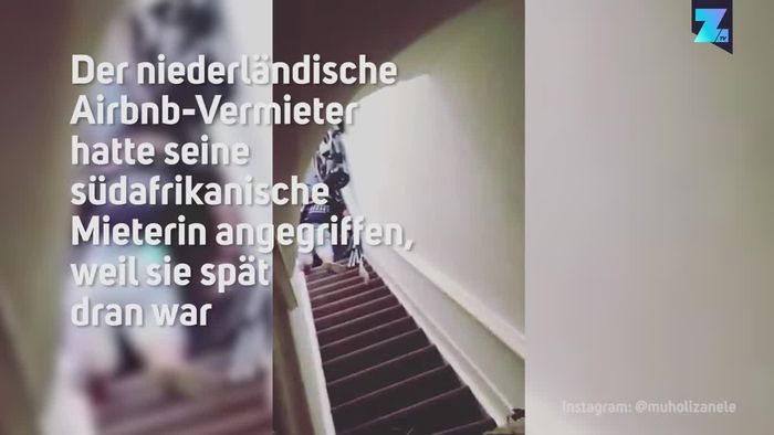 Brutal: Airbnb-Host stößt junge Frau die Treppe runter