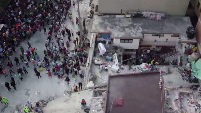 Mexiko nach Erdbeben: Drohnenvideo zeigt Zerstörung