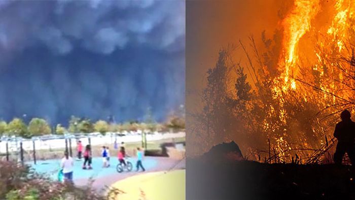Apokalypse in Portugal: Feuerwalze vor Küstenstadt