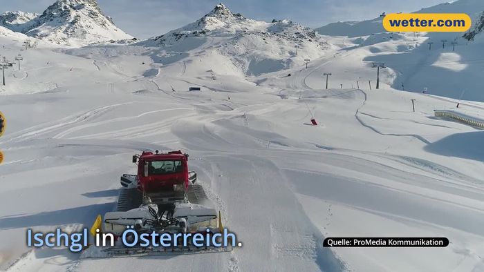 Wunderschöne Aufnahmen: Drohnen-Bilder zeigen Skiparadies in Österreich