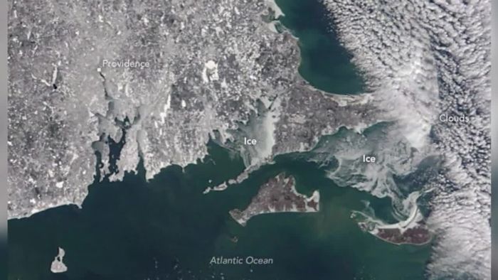 USA im Eis: NASA veröffentlicht faszinierende Satelliten-Aufnahme