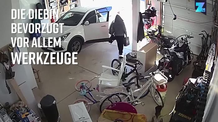 Mega dreist: Diebin räumt Garage leer