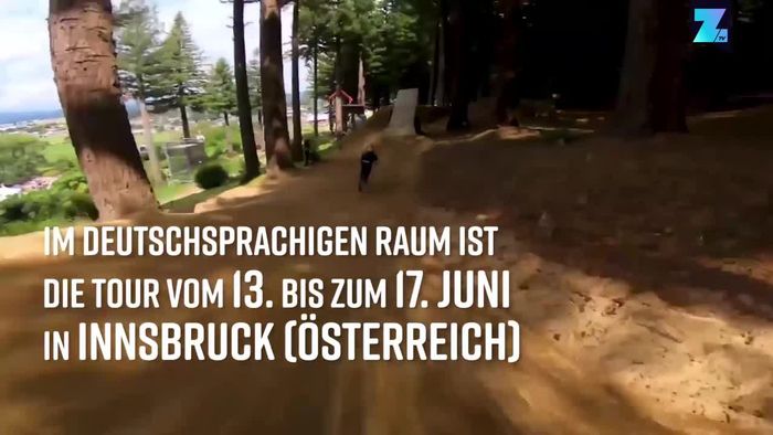 Pures Adrenalin: Spektakuläre Mountainbike-Abfahrt