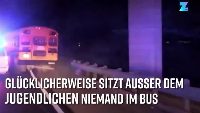 Schulbus auf der Flucht: Verfolgungsjagd in Texas