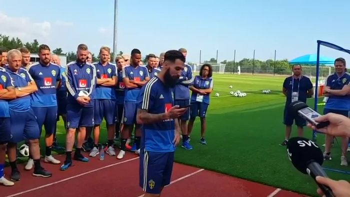 Schwedens Nationalmannschaft setzt Zeichen gegen Rassismus