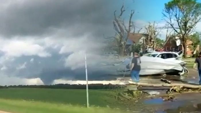 Windhosen richten in Iowa Schäden an