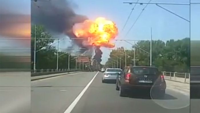 Explosion in Bologna richtet große Zerstörung an