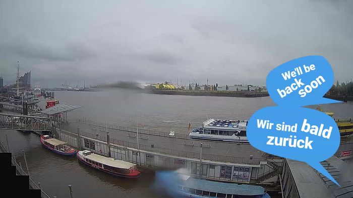 HD Live Webcam Hamburg - Hafenterrasse - Blockbräu